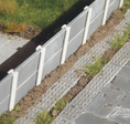 Betonzaun Betonplatten