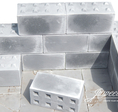 concrete blocs with nubs