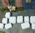 bales of raw material