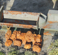 pressed scrap cars rusty