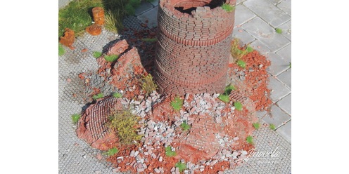 debris of bricks with mortar debris of bricks with mortar