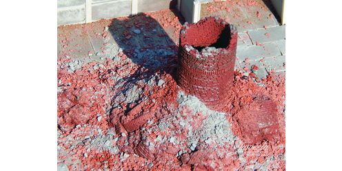 rubble in the box - Schornstein Ziegel