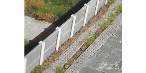 Betonzaun Betonplatten