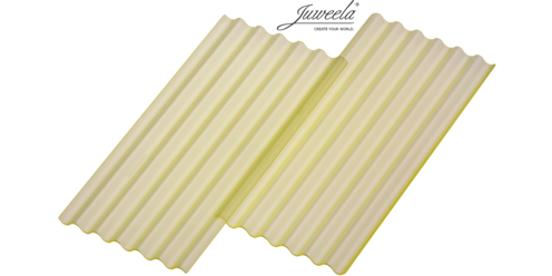 Wellplatten Faserzement gelb transparent Wellplatten Faserzement gelb transparent
