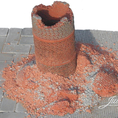 rubble in the box - industrial brick chimney