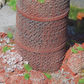 rubble in the box - industrial brick chimney extension